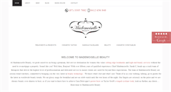 Desktop Screenshot of mademoisellebeauty.com.au