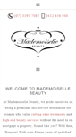 Mobile Screenshot of mademoisellebeauty.com.au
